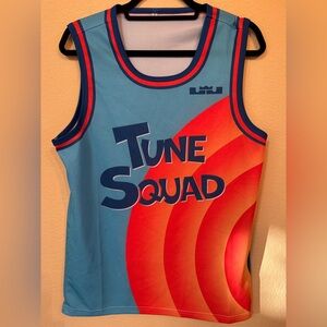 Tune Squad Space Jam Basketball Jersey LeBron James Mens Small EUC